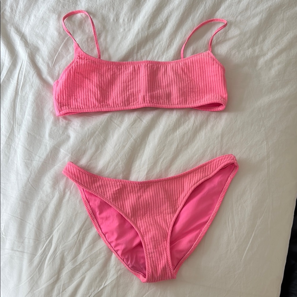 Triangl Mica set — hot pink